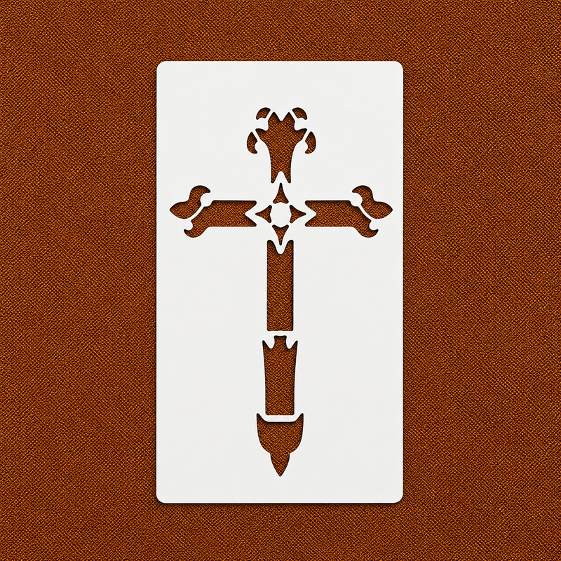 Relic Cross Stencil