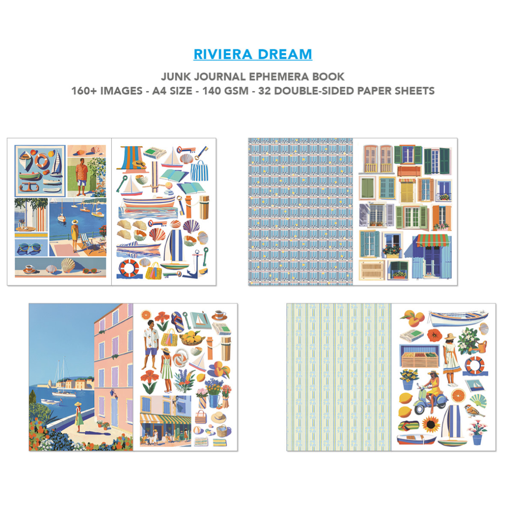 Riviera Dream Ephemera Book