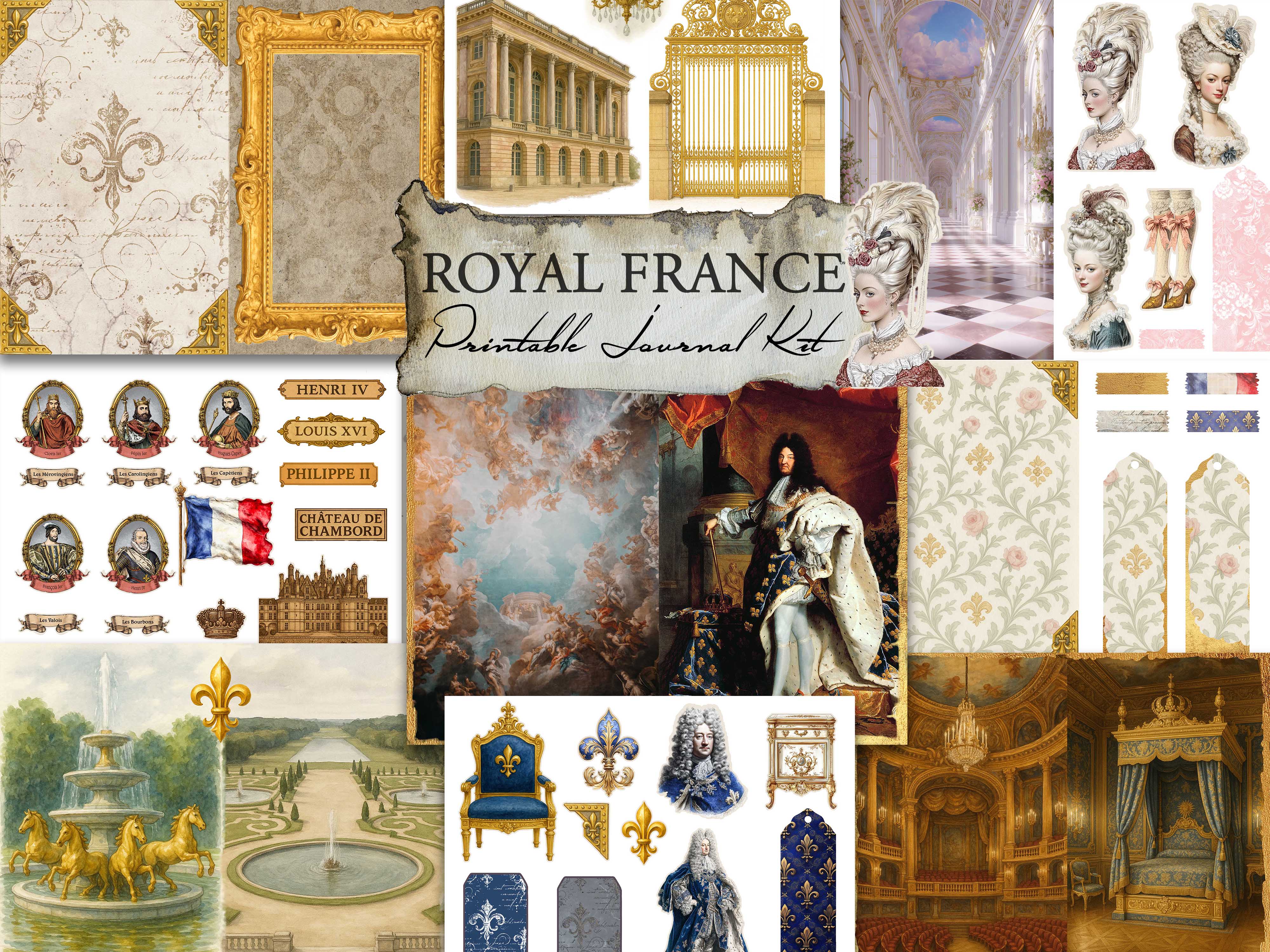 Royal France Digital Journal Kit