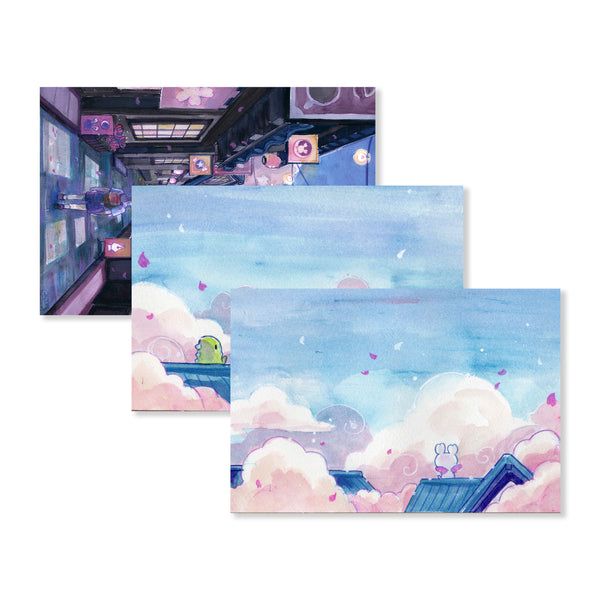 Sakura Street Postcards — Greeting Cards | CoraCreaCra