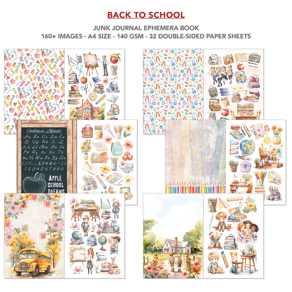 Back To School Ephemera Book