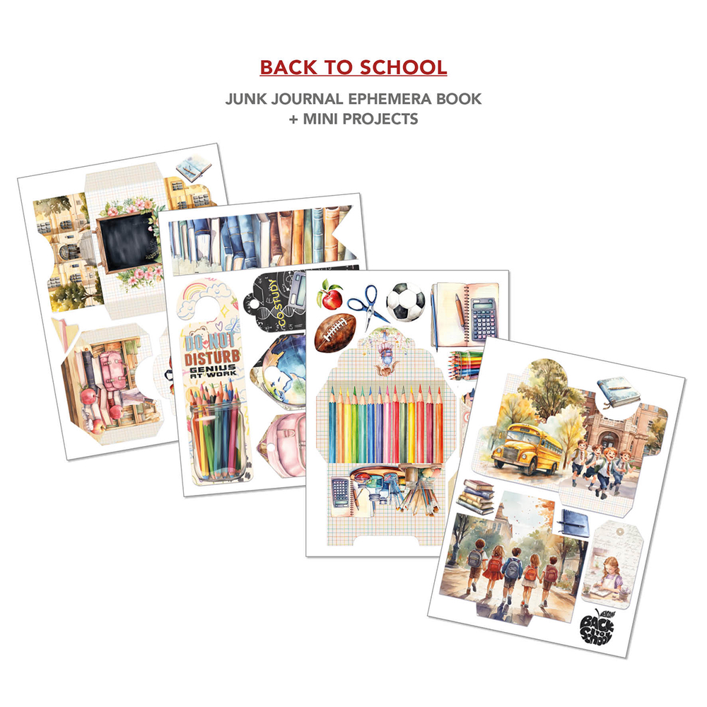 Back To School Ephemera Book