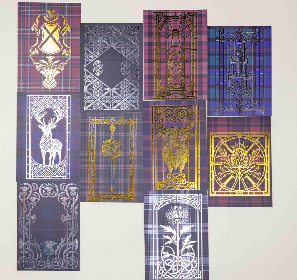 Tartan Foil Paper Set