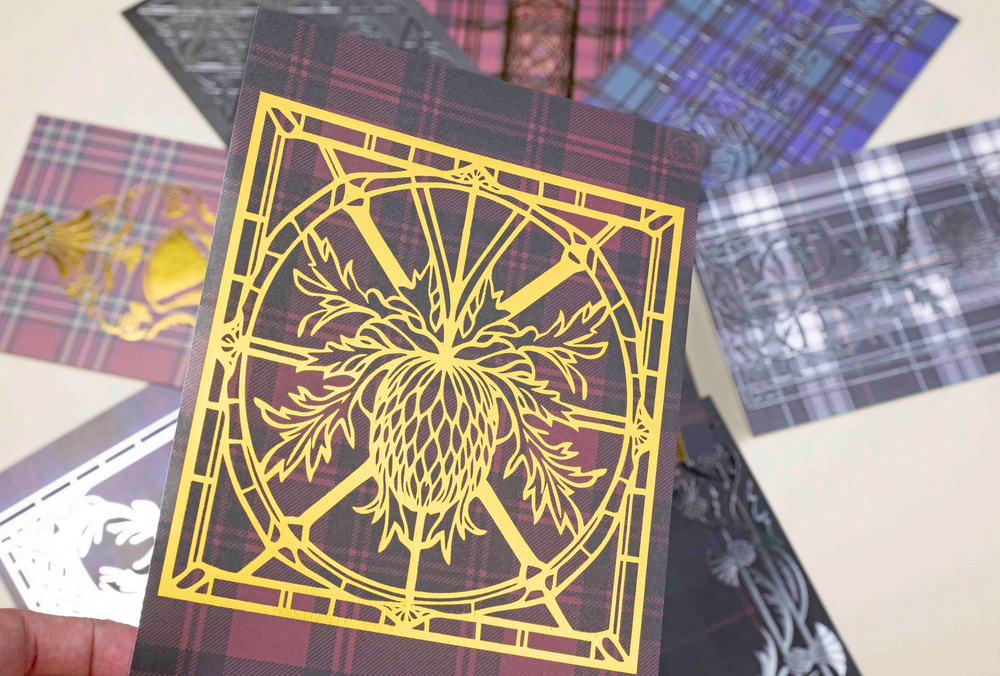 Tartan Foil Paper Set