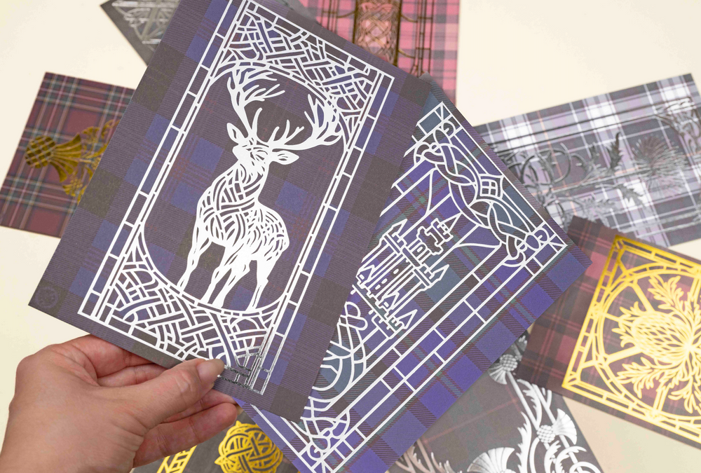 Tartan Foil Paper Set