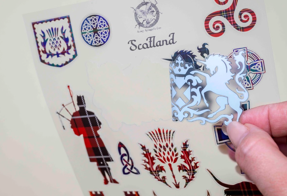 Scotland Tartan Sticker Sheet