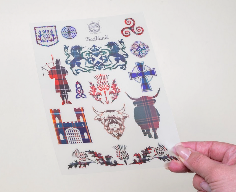 Scotland Tartan Sticker Sheet