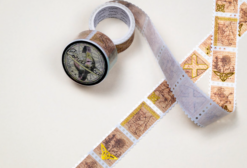 Scotland Stamp Foil Washi Tape