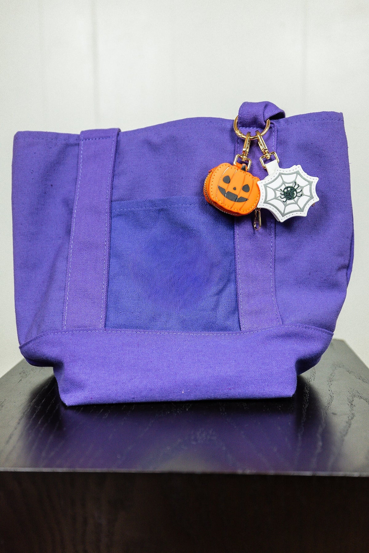 Halloween Mini Purse Charms - Pumpkin and Spider