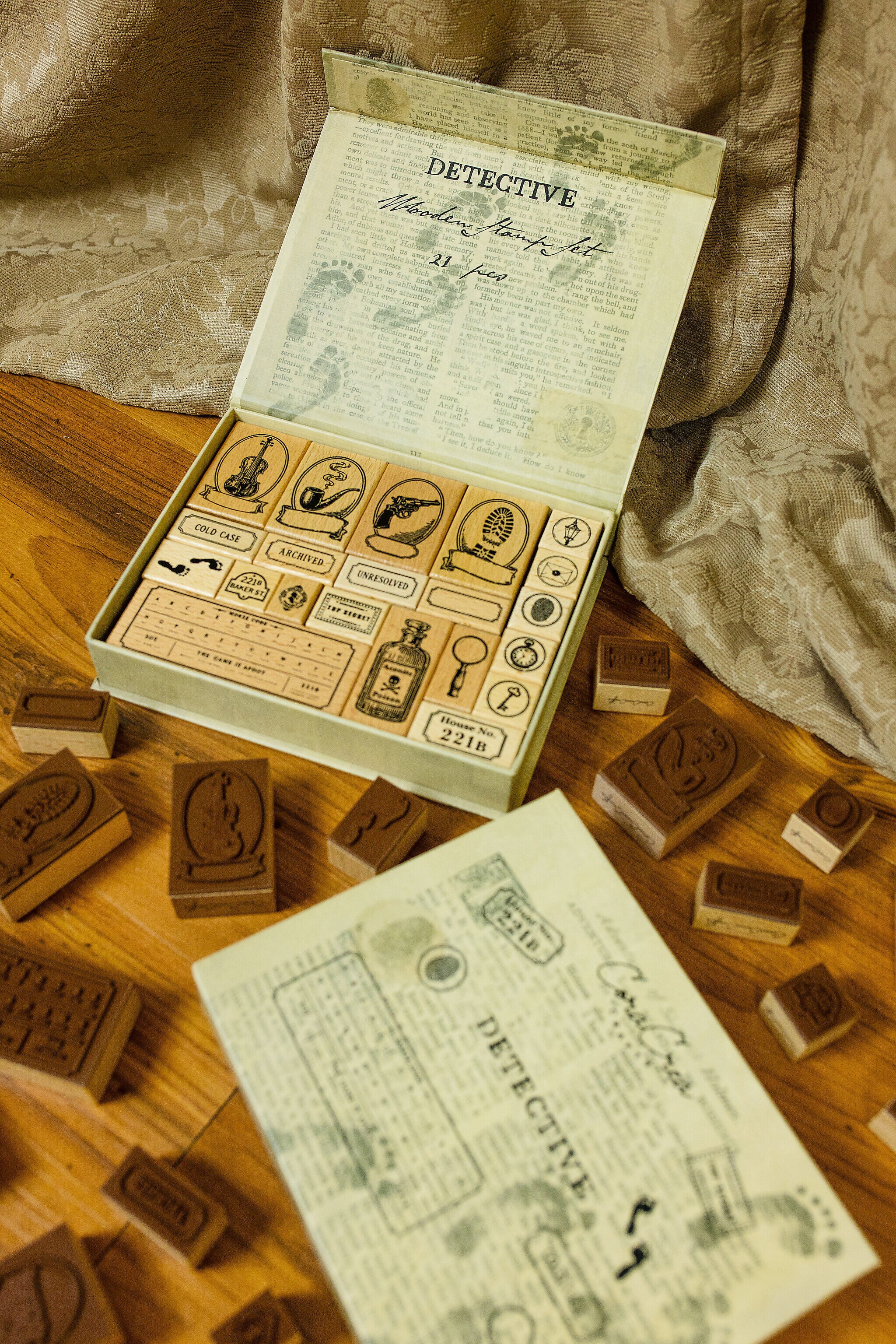 Detective Wooden Stamp Set - detail 7