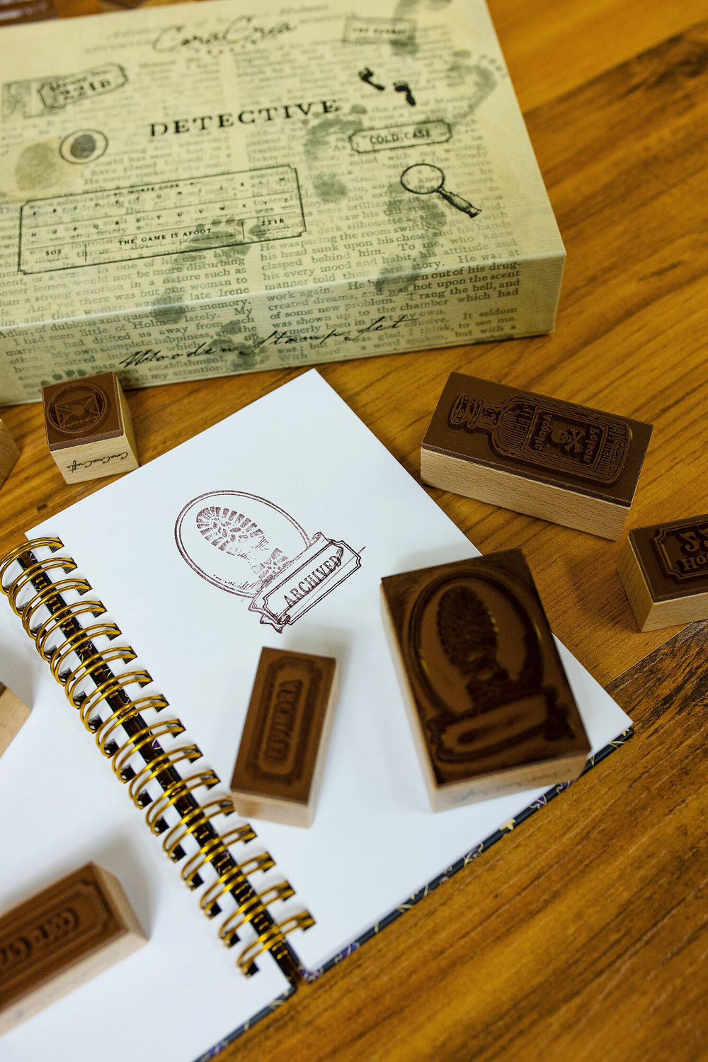 Detective Wooden Stamp Set - detail 9