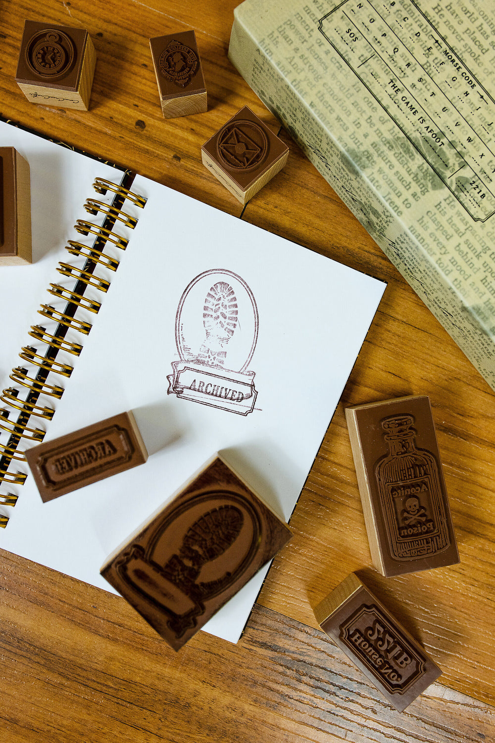 Detective Wooden Stamp Set - detail 10