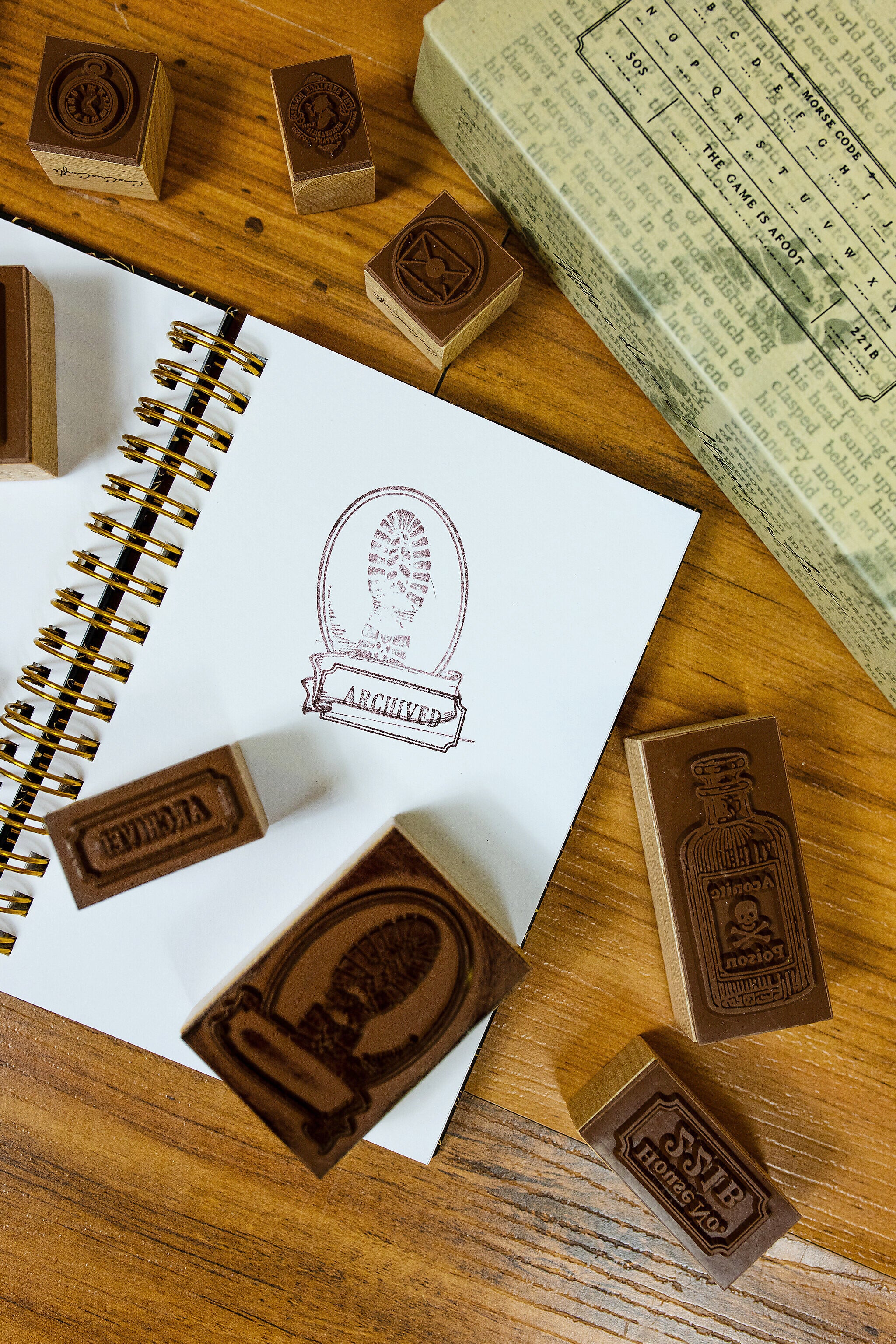Detective Wooden Stamp Set - detail 10