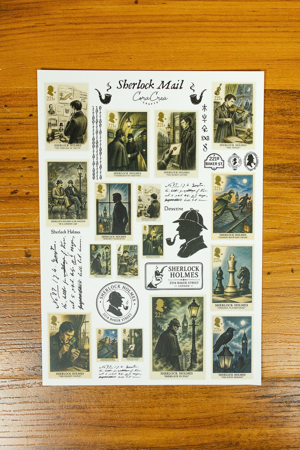 Sherlock's Post Sticker Sheet - detail 1