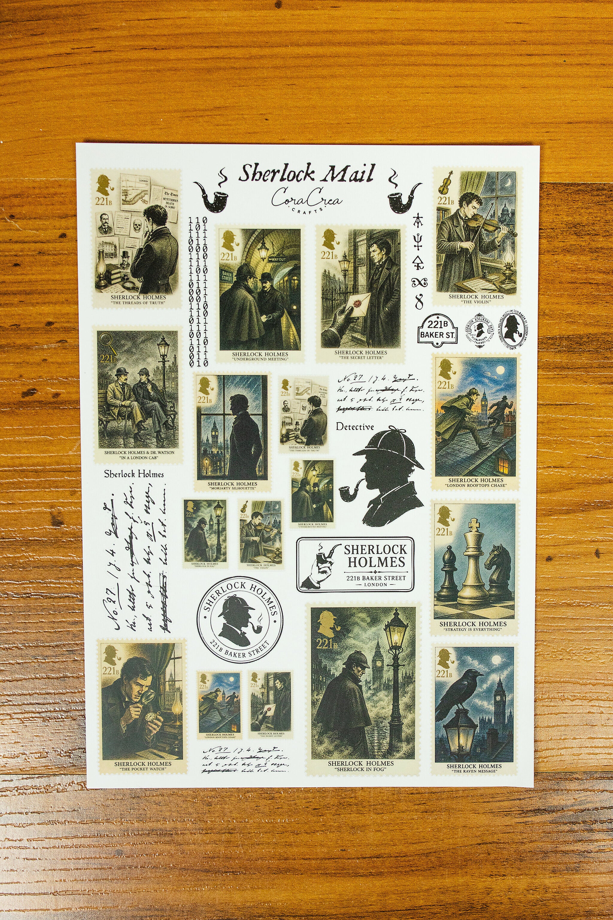Sherlock's Post Sticker Sheet - detail 1