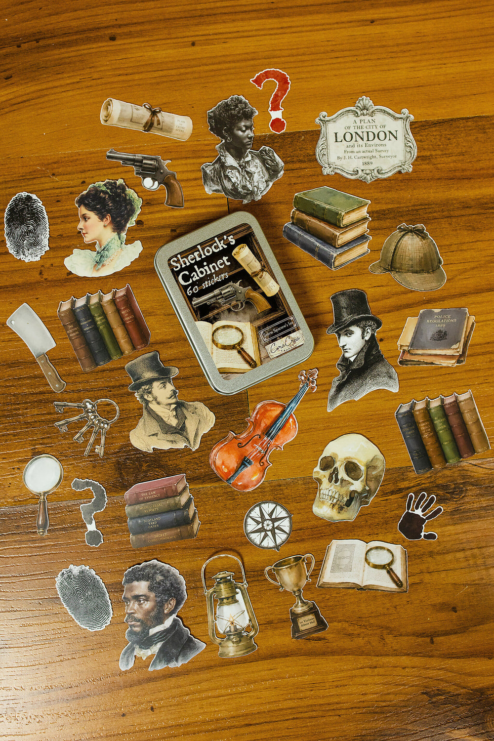 Sherlock's Cabinet Sticker Tin Box