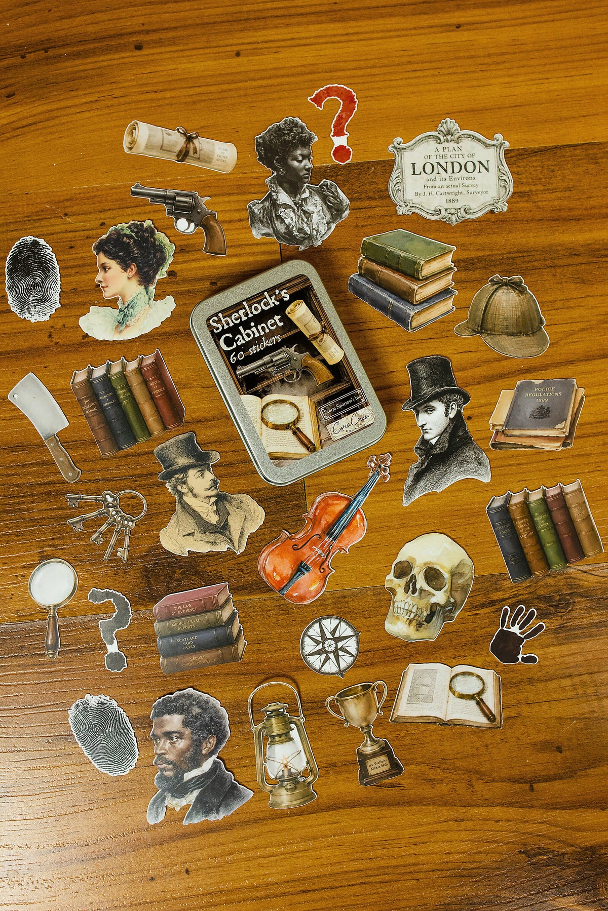 Sherlock's Cabinet Sticker Tin Box