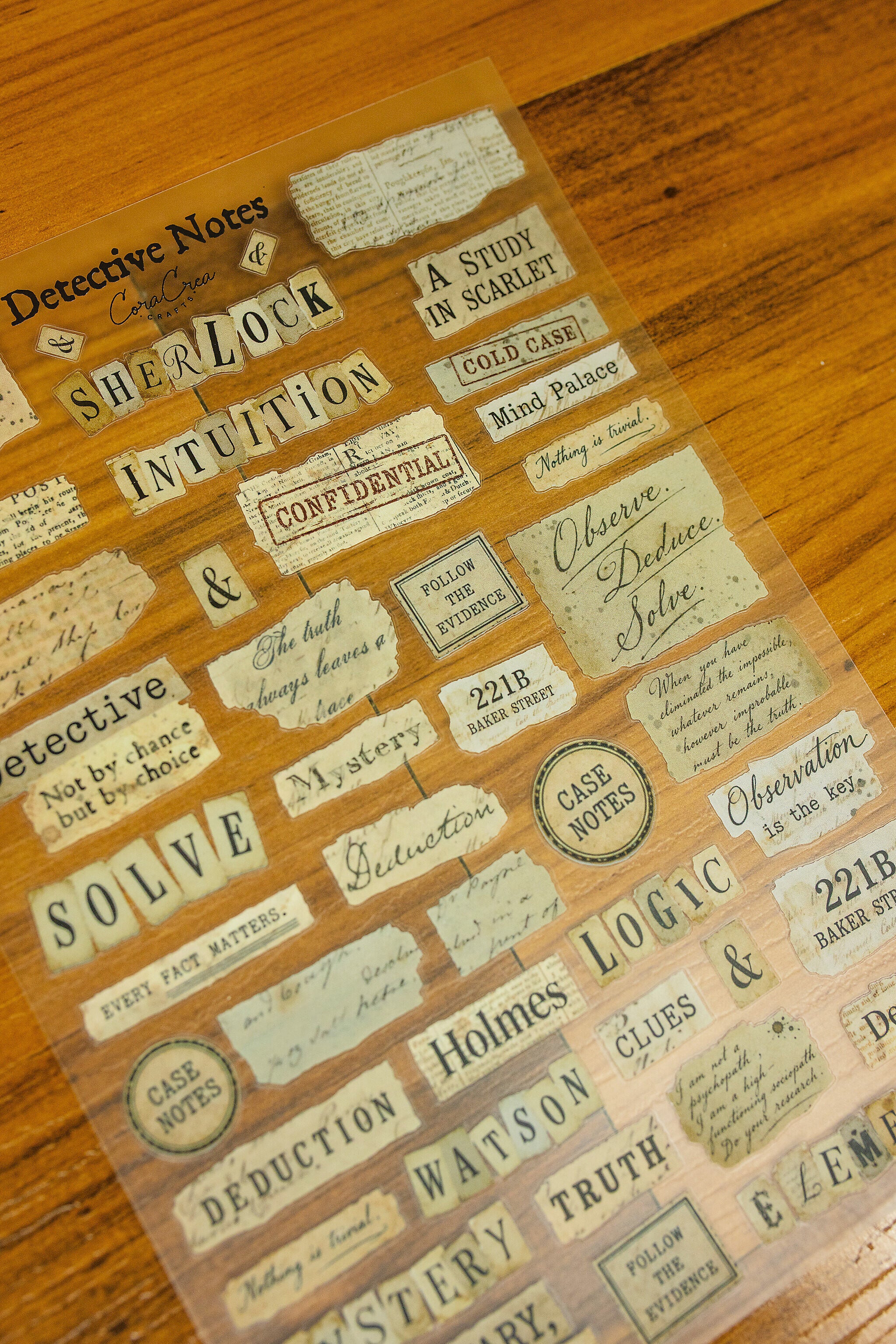 Detective Notes Sticker Sheet - detail 2