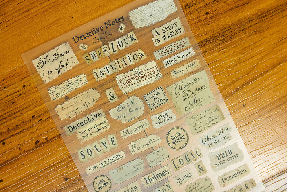 Detective Notes Sticker Sheet - detail 3