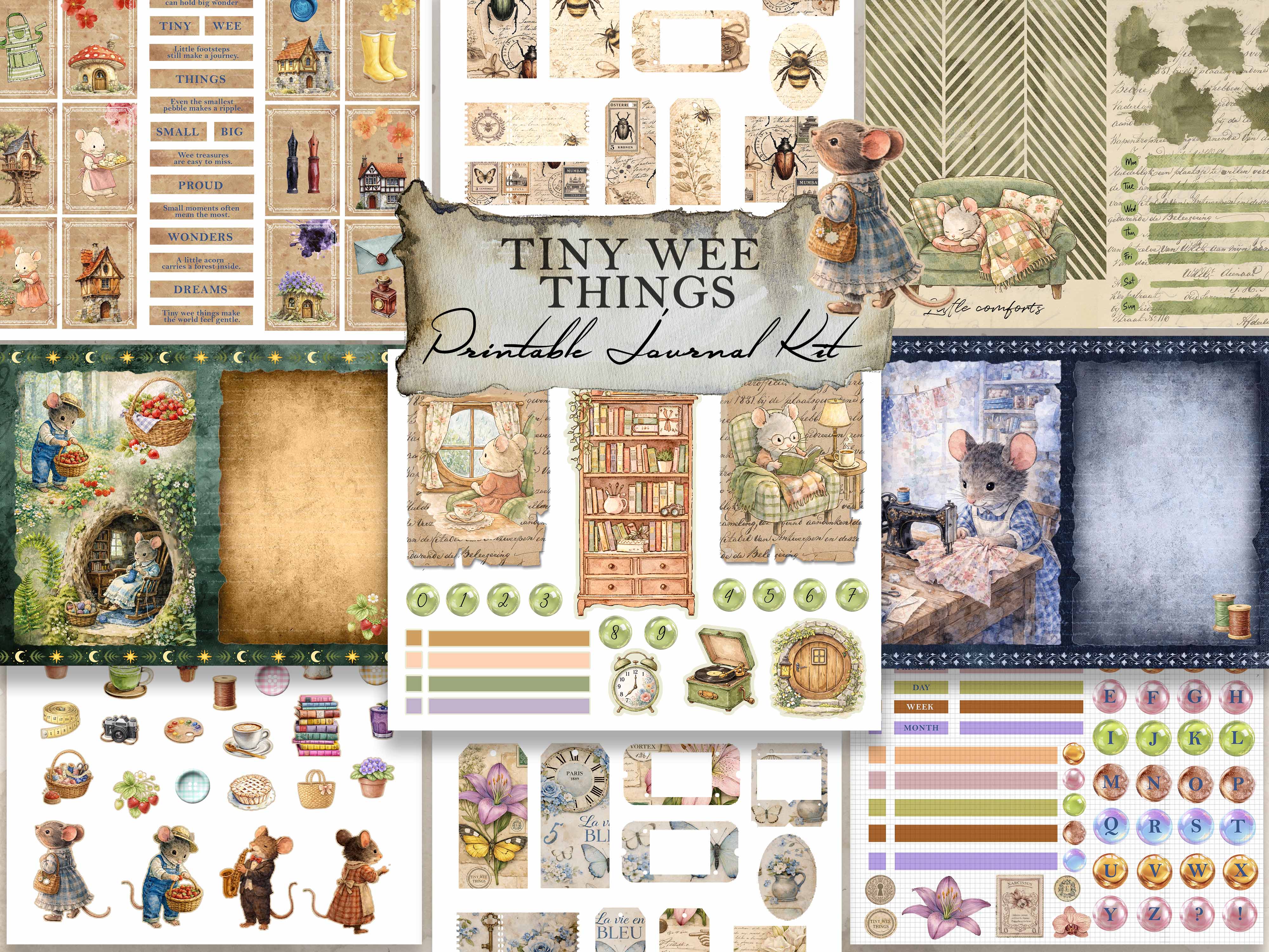 Tiny Wee Things Digital Journal Kit