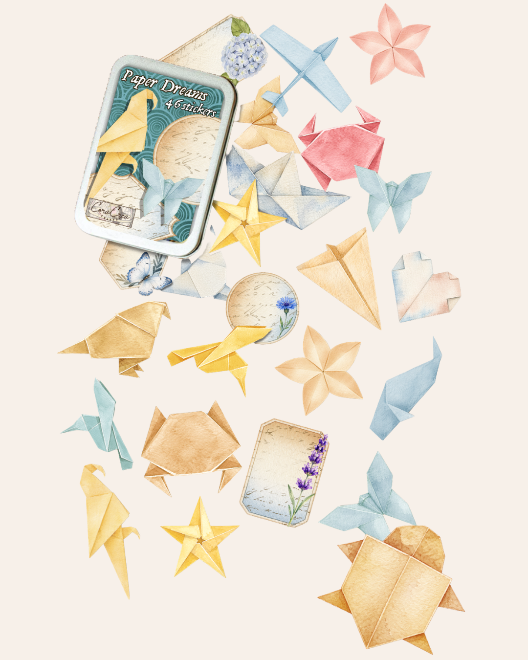 Paper Dreams Sticker Tin Box