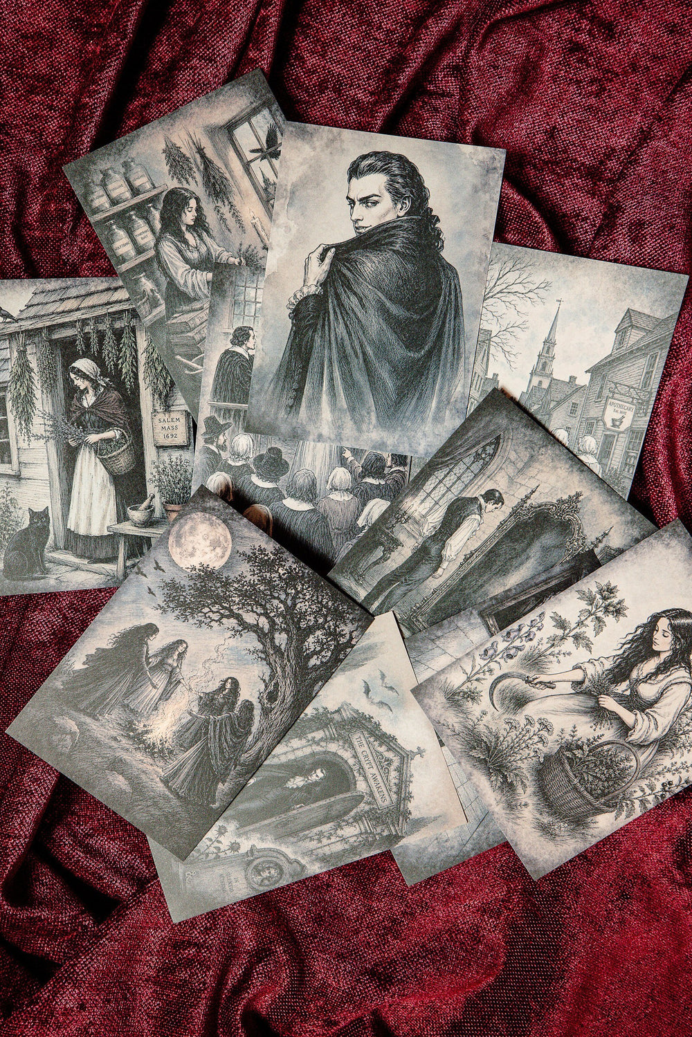 Gothic Lithographs Paper Set