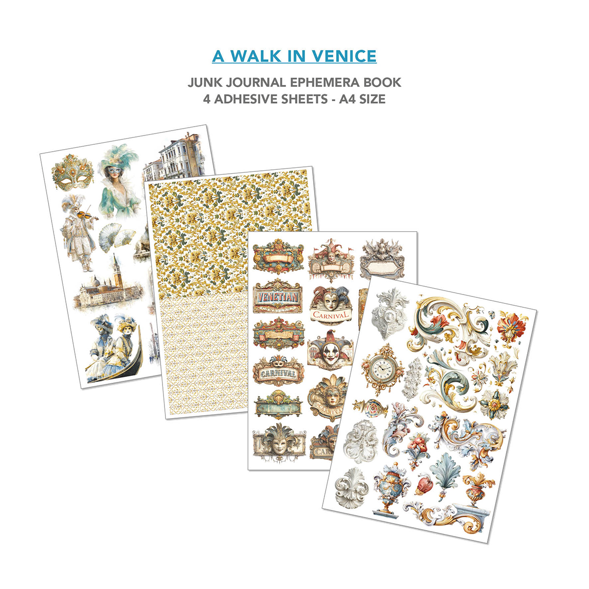 A Walk in Venice Ephemera Book