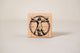 Vitruvian Woman Wooden Stamp