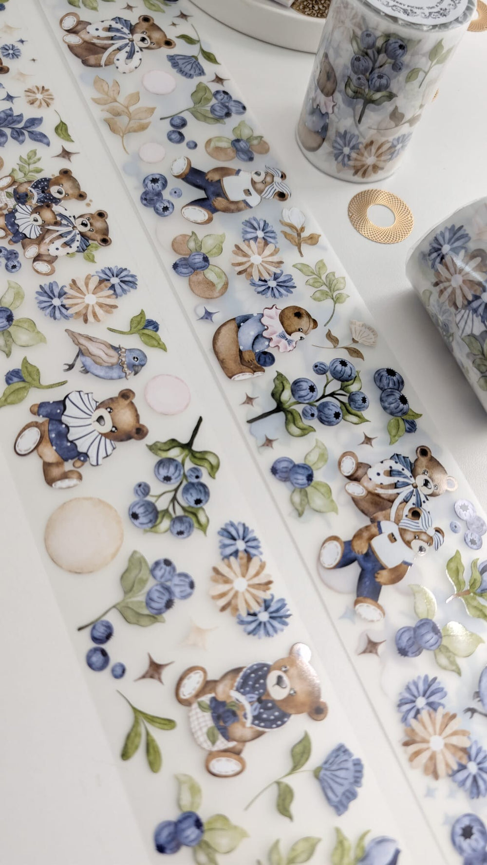 Blueberry Picnic Tape Loop - detail 3