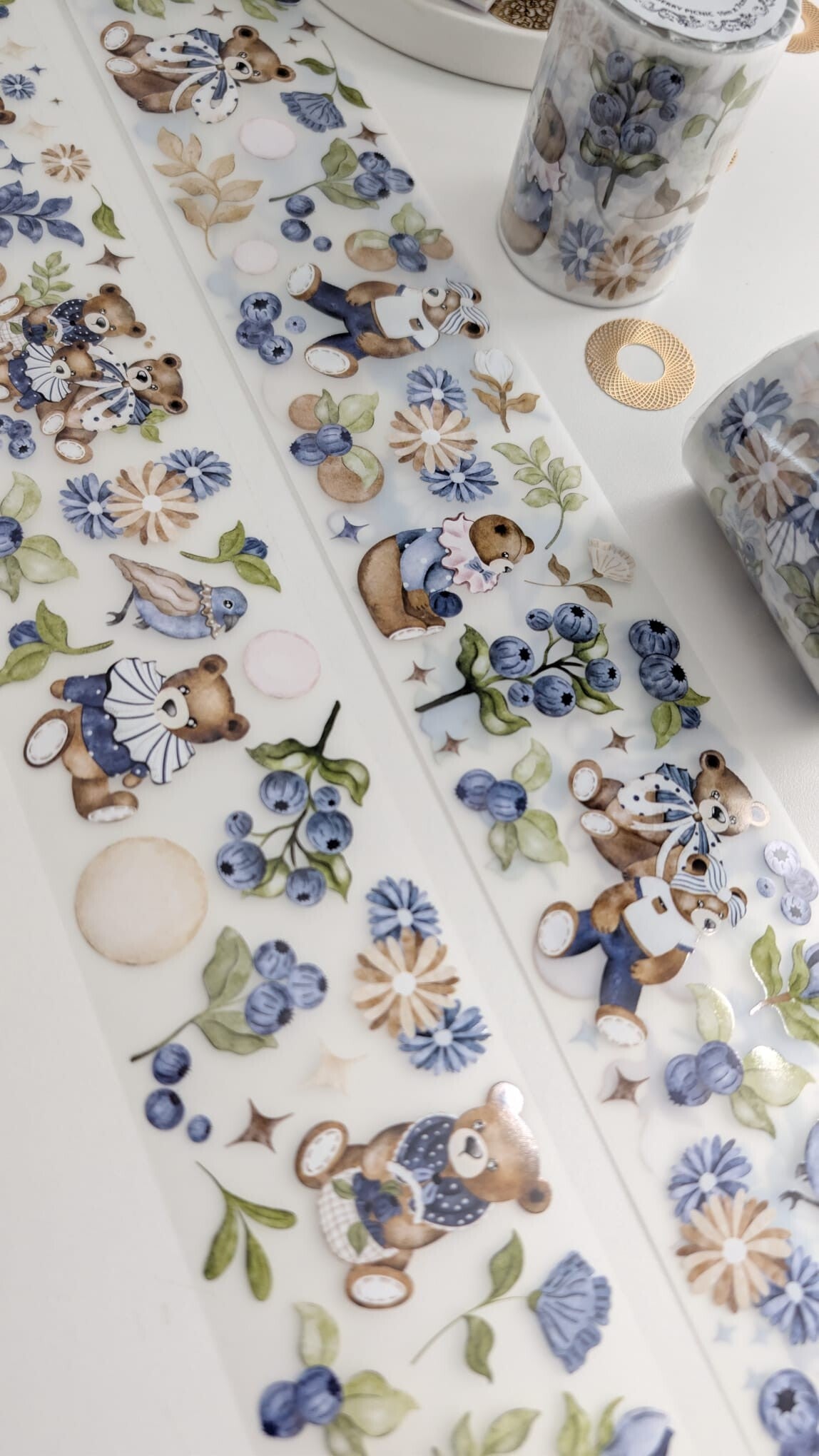 Blueberry Picnic Tape Loop - detail 3
