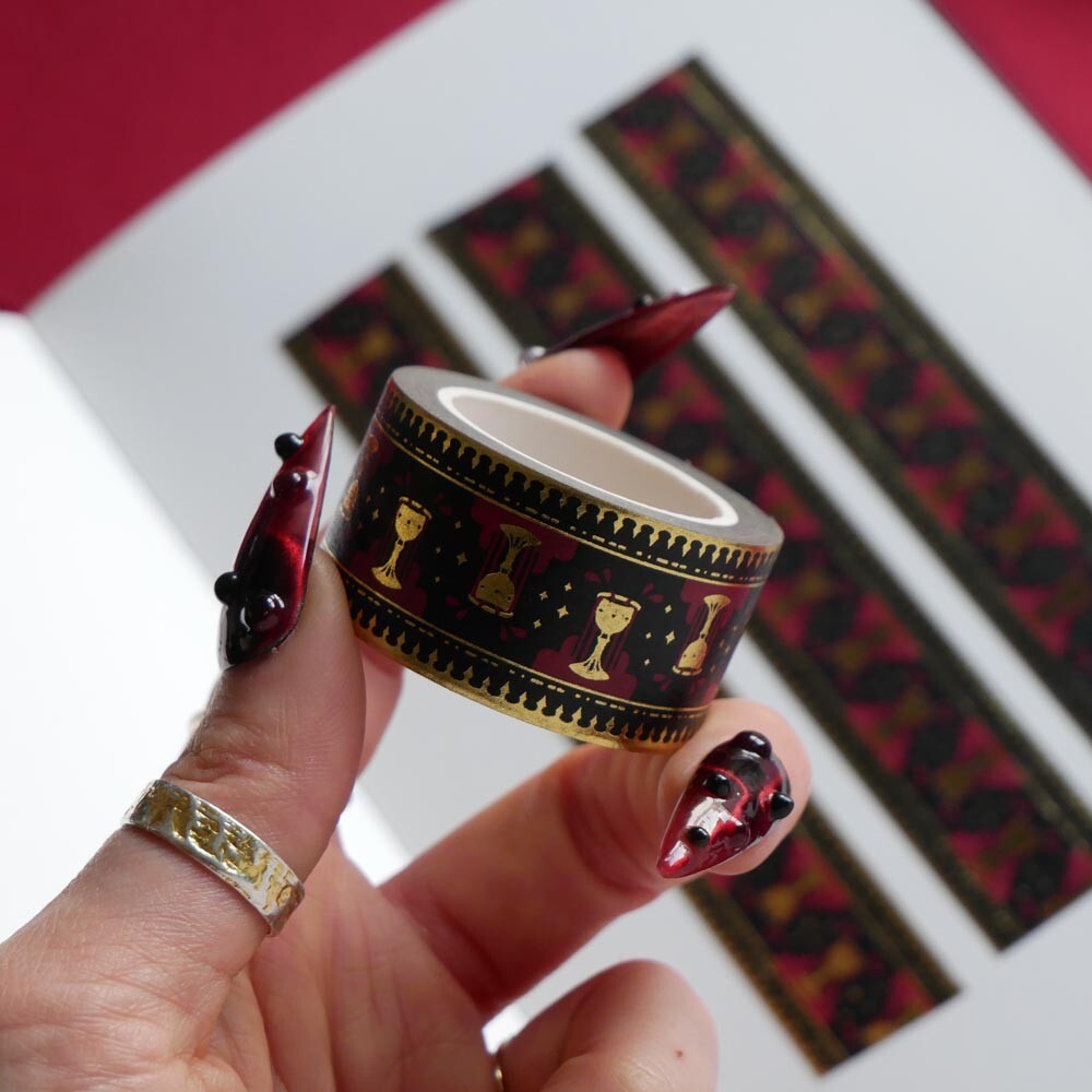 Blood Spilled Washi Tape - Black - 2