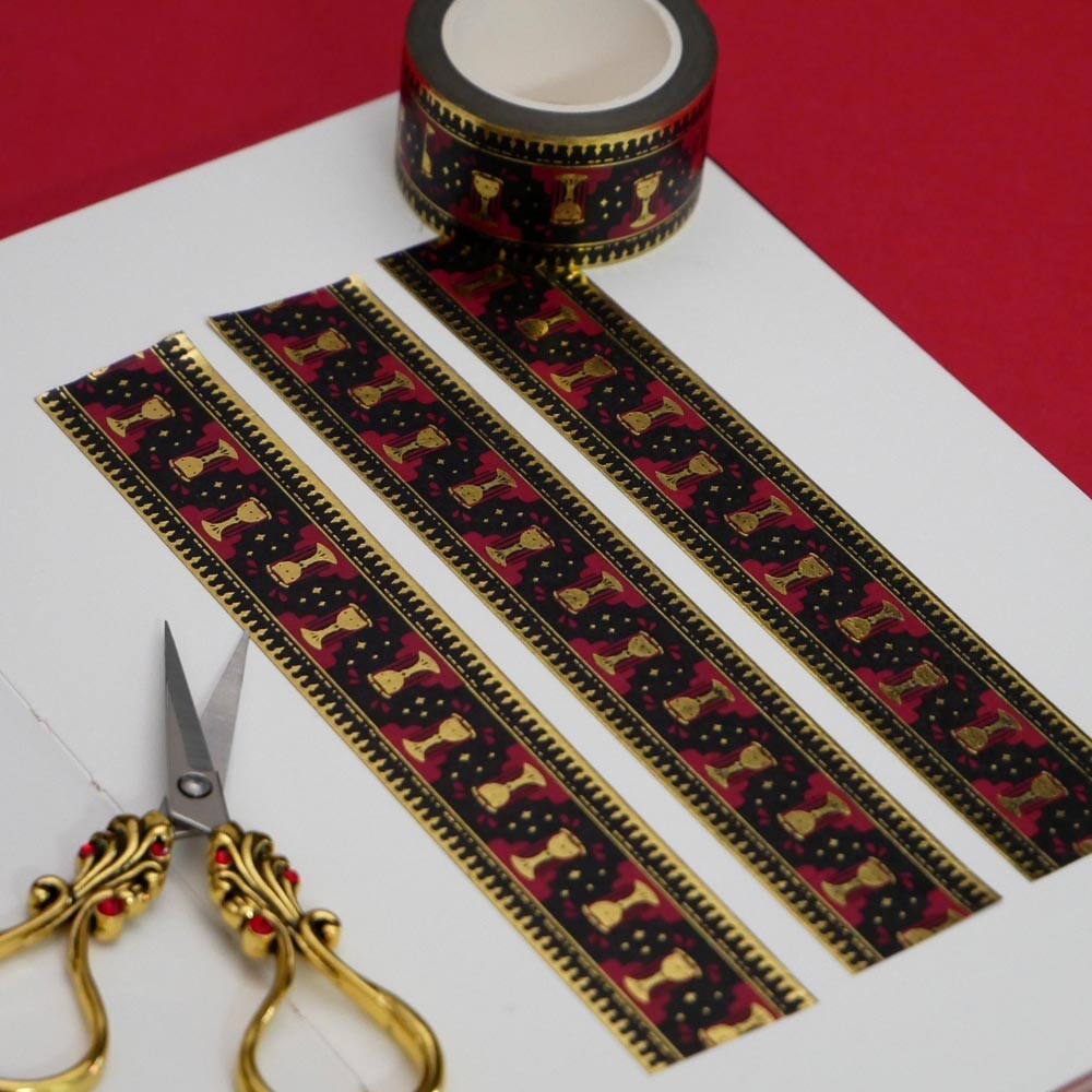 Blood Spilled Washi Tape - Black - 4
