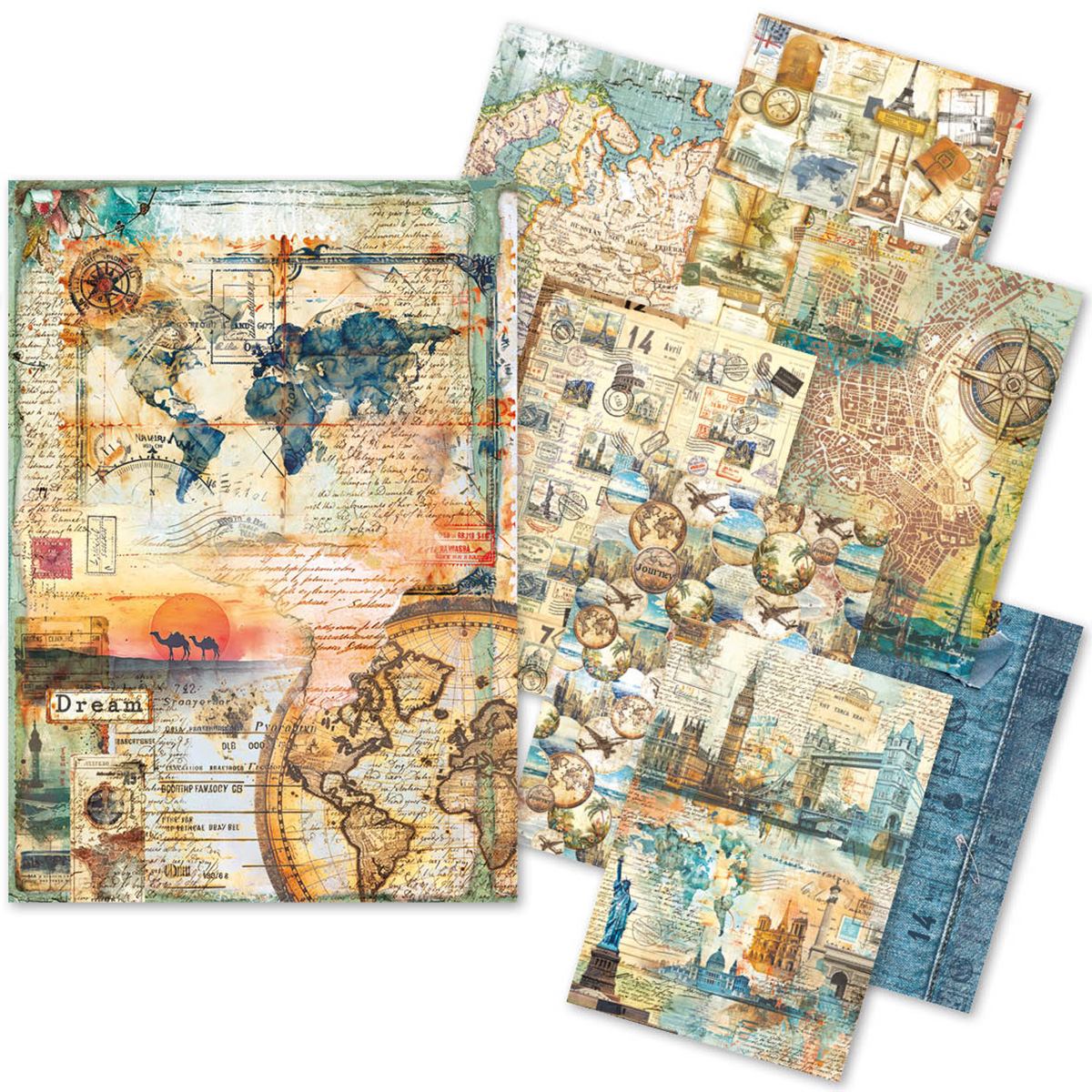 Wanderlust Rice Paper Pack