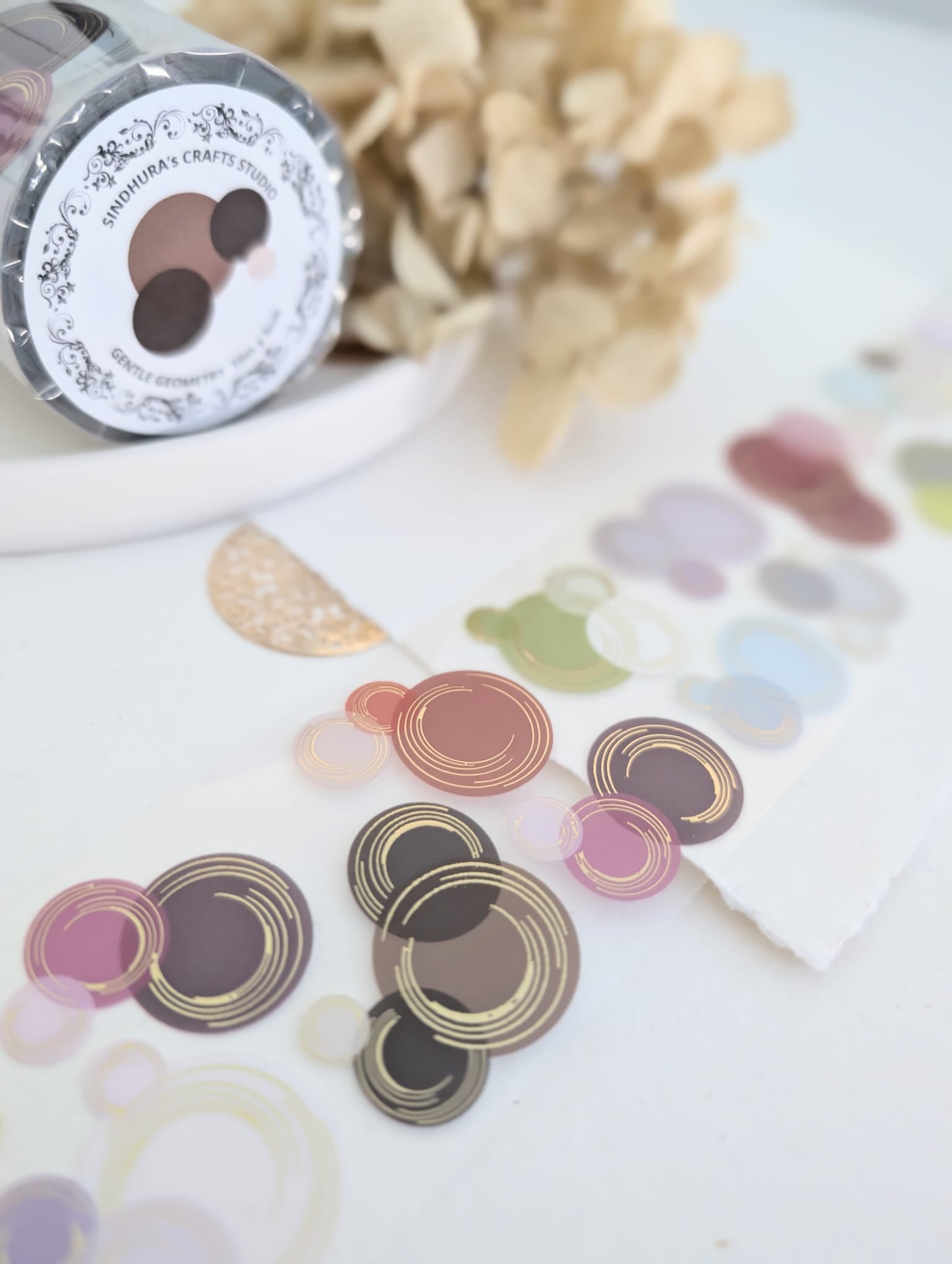 Gentle Geometry Gold Foil Tape Loop