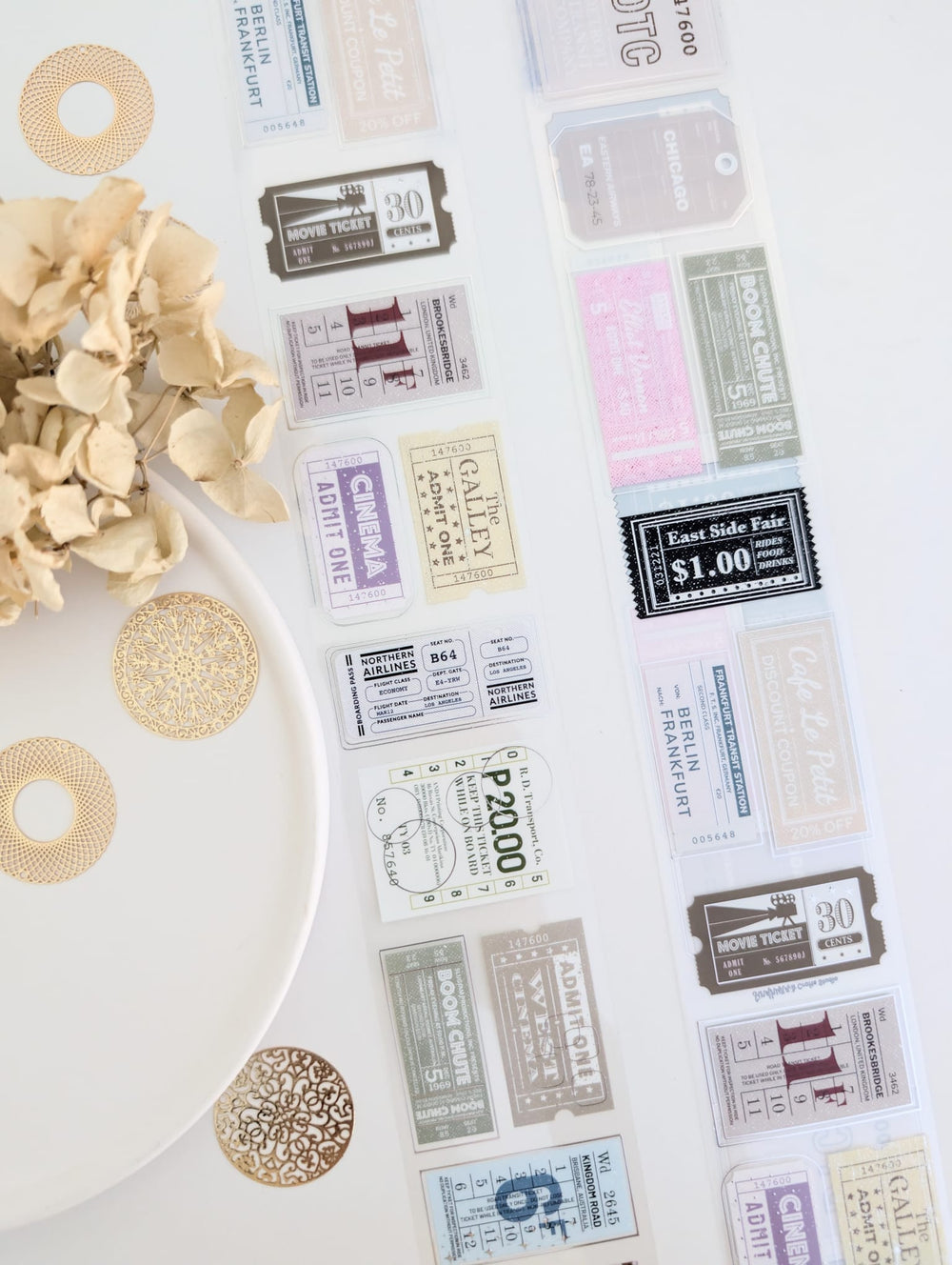 Memorabilia Silver Foil Tape Loop