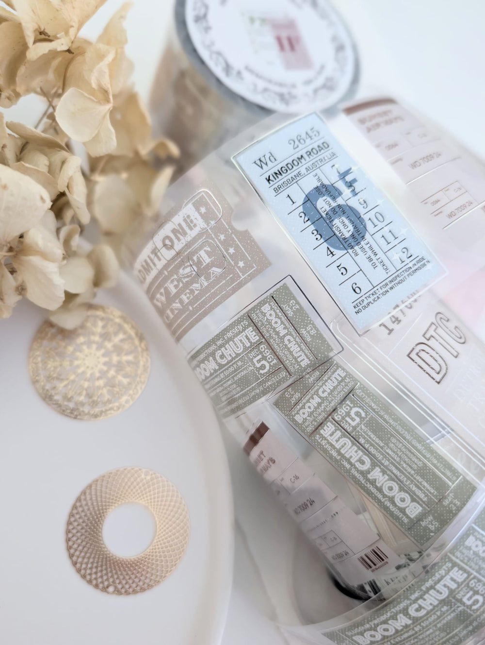 Memorabilia Silver Foil Tape Loop