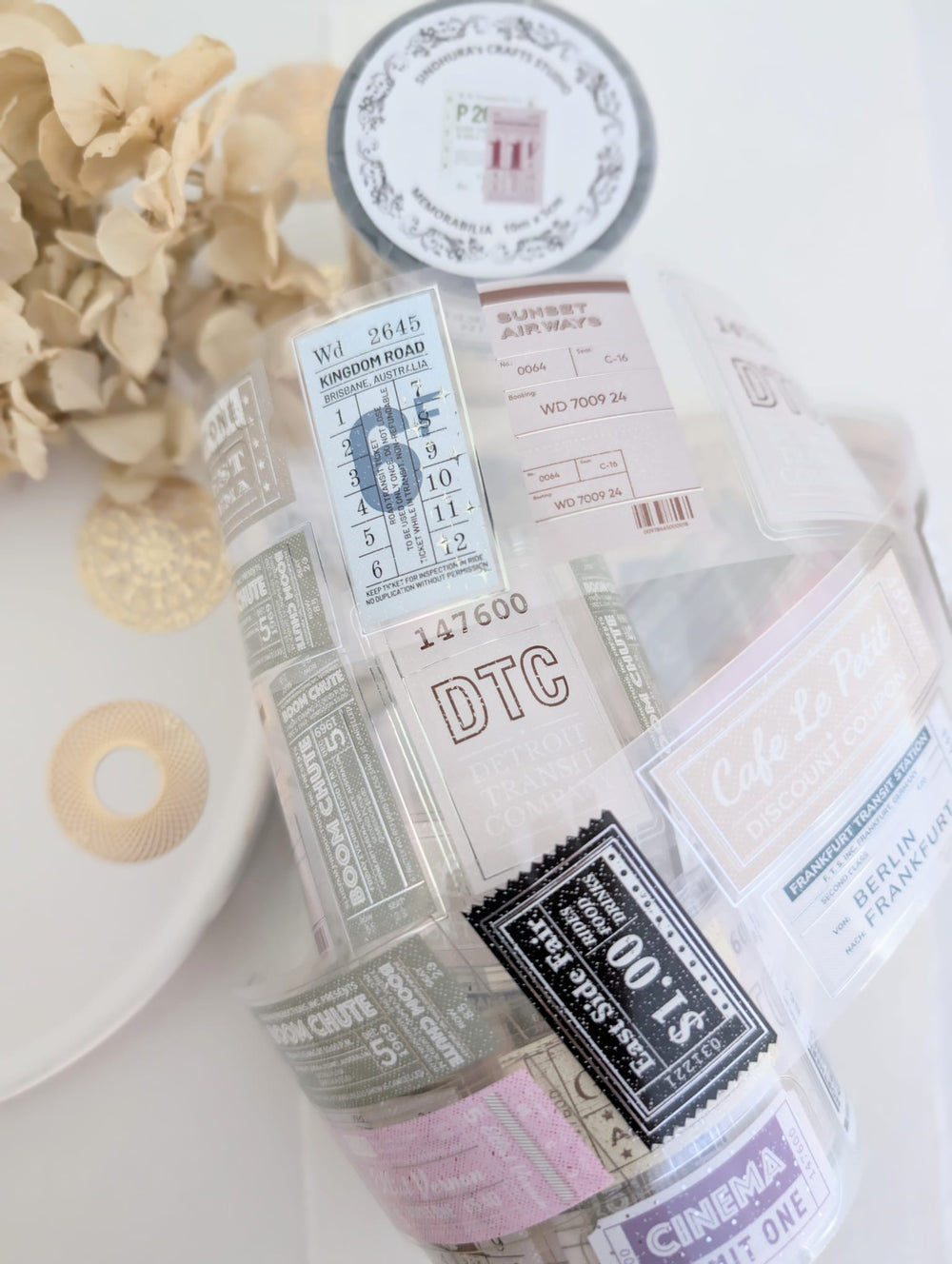 Memorabilia Silver Foil Tape Loop