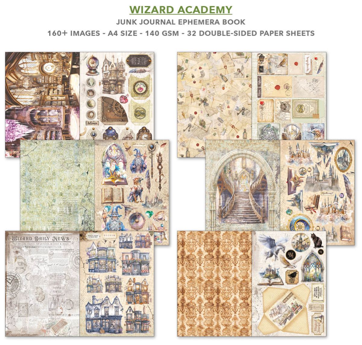Wizard Academy Ephemera Book