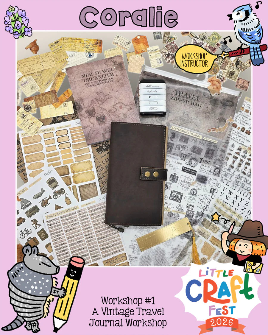 A Vintage Travel Journal Workshop with Coralie