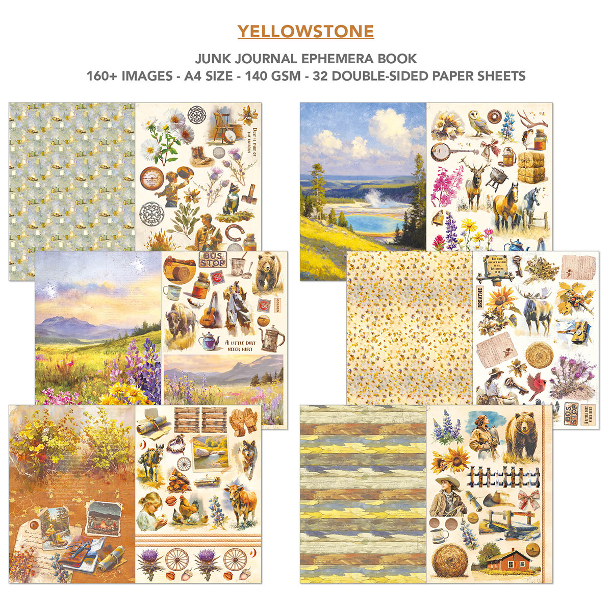 Yellowstone Ephemera Book