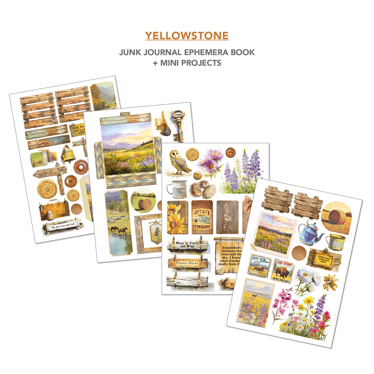 Yellowstone Ephemera Book
