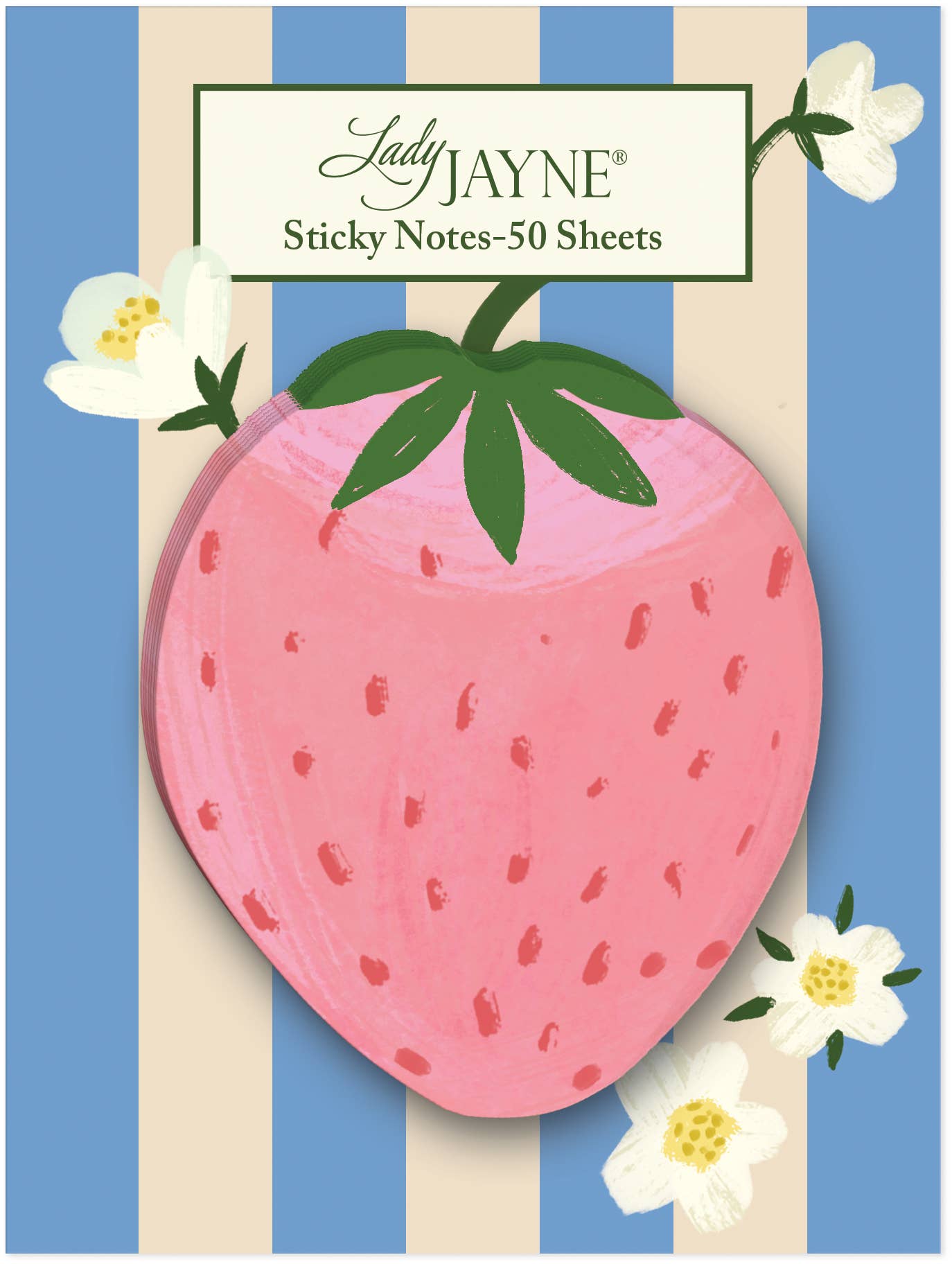 FRUIT AND FLEUR STRAWBERRY STICKY NOTES