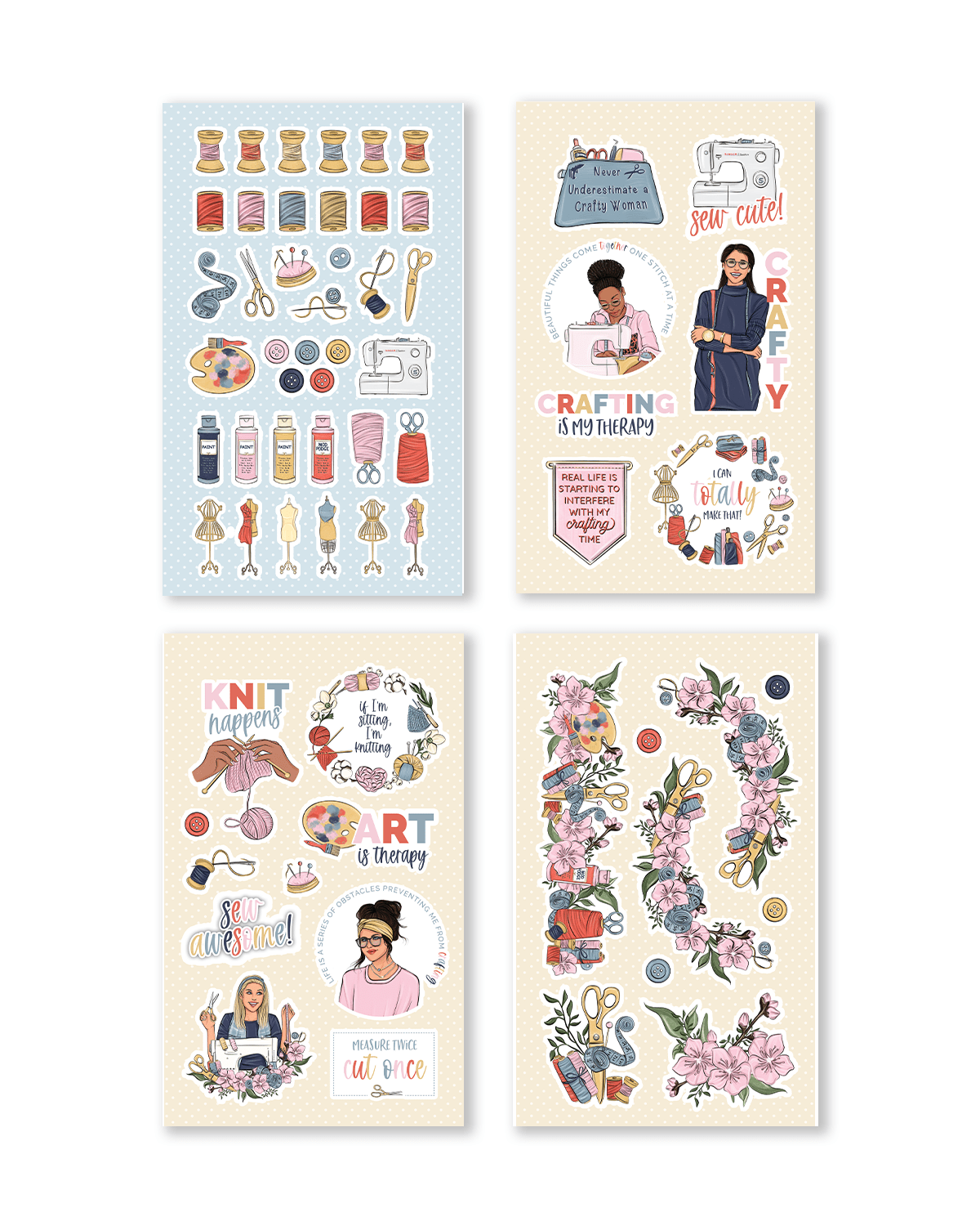 Let's Get Crafty Sticker Book
