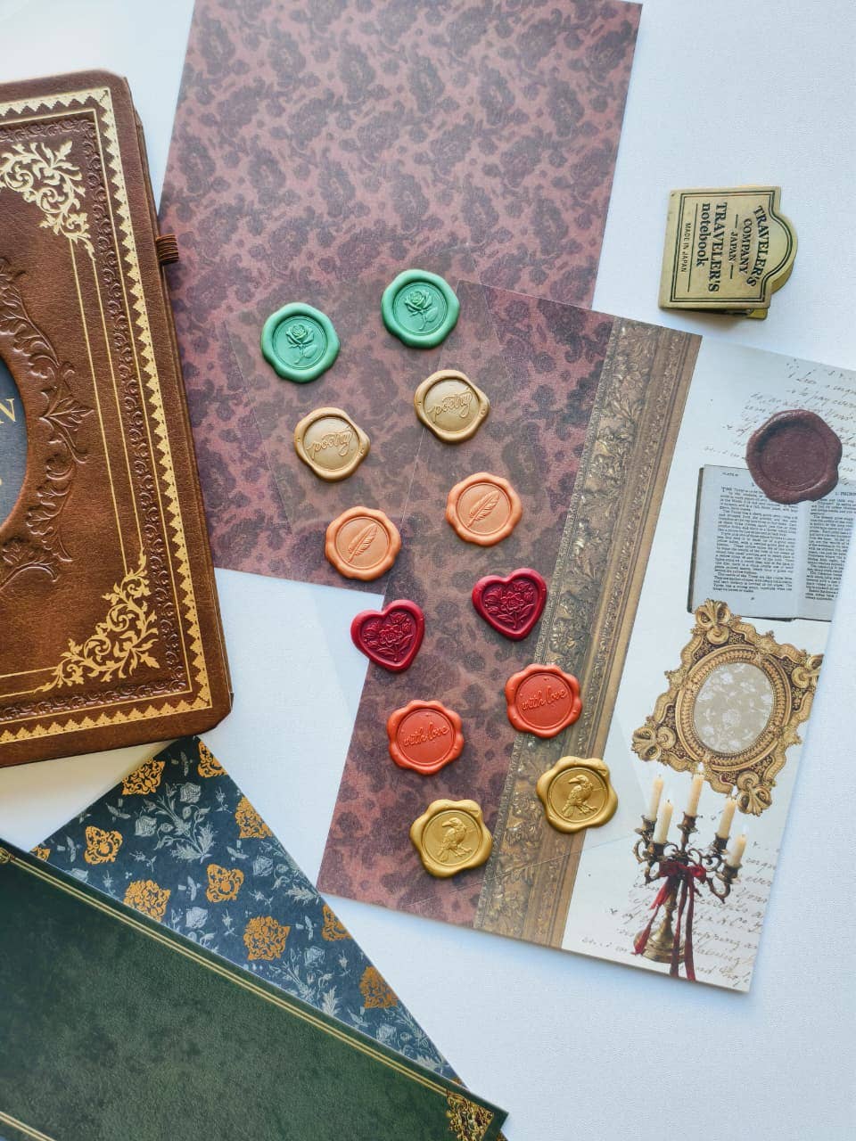 The Secret Archives Wax Seal Stickers