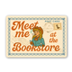 Meet Me at the Bookstore Sticker – Retro Cowgirl Postcard