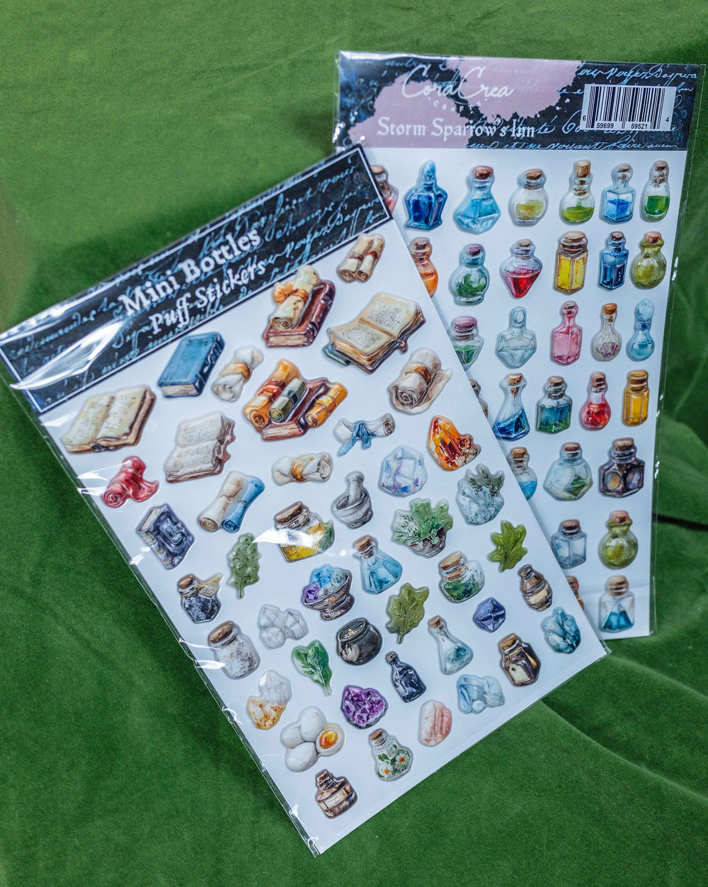 Mini Bottles Puff Stickers