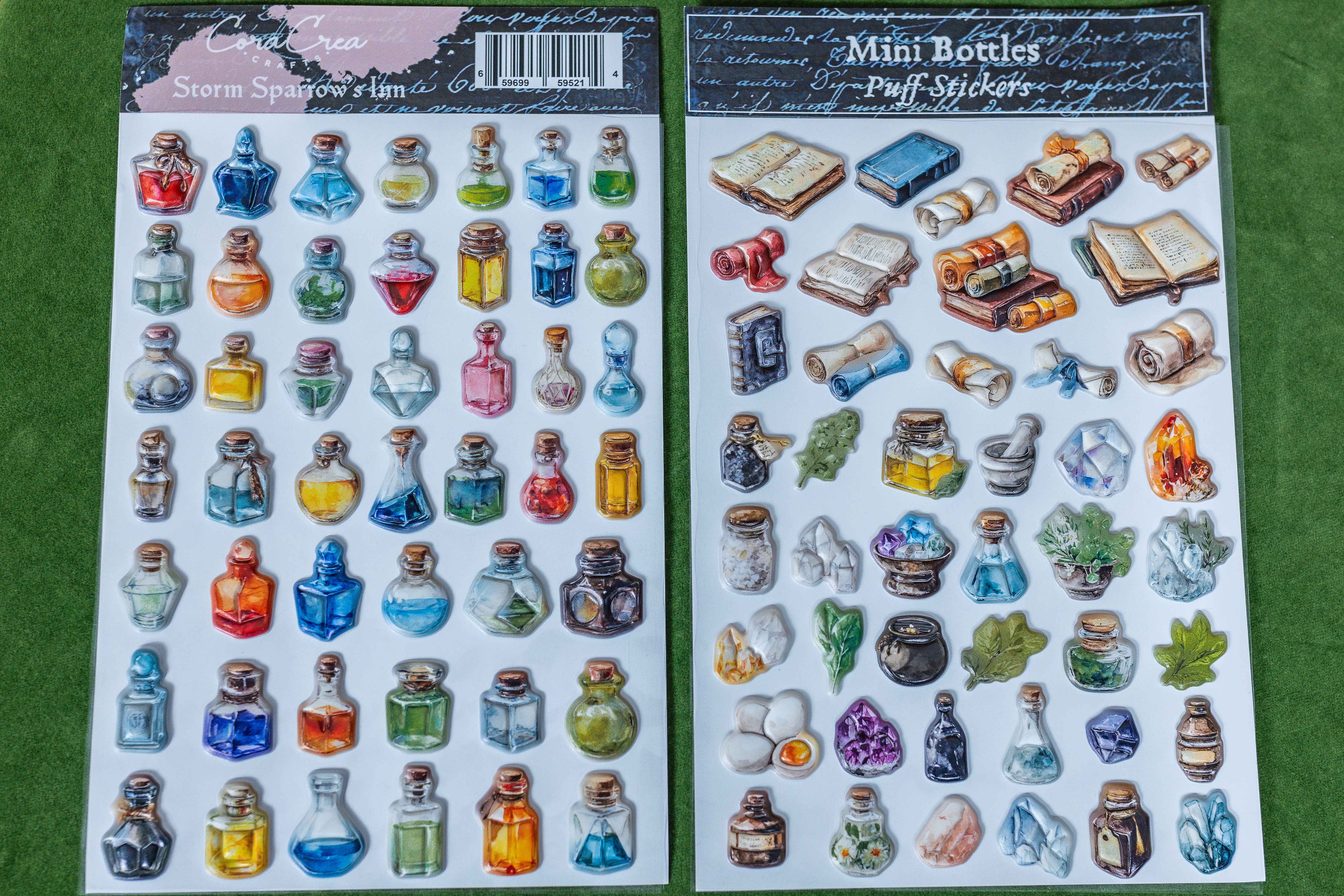 Mini Bottles Puff Stickers