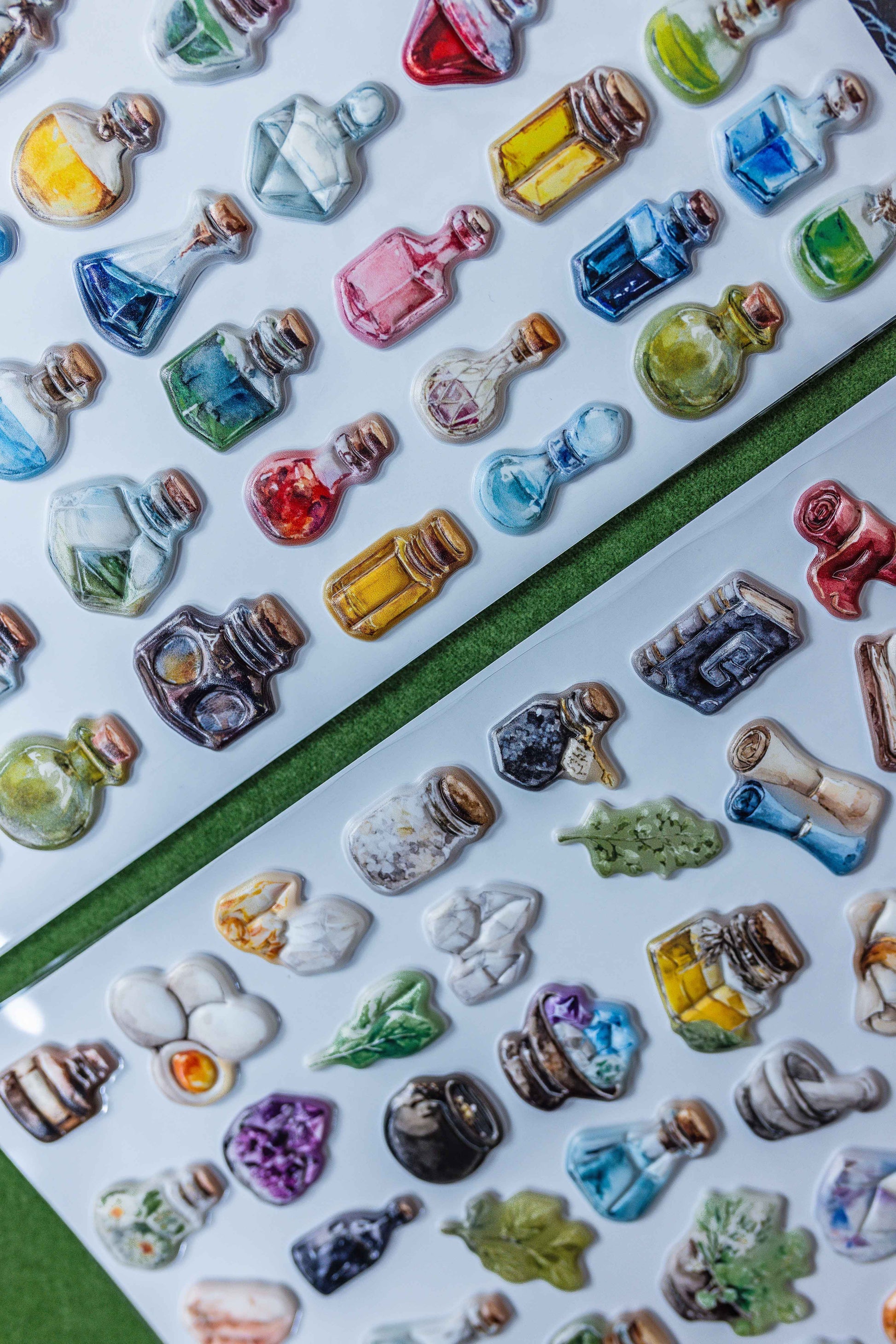 Mini Bottles Puff Stickers