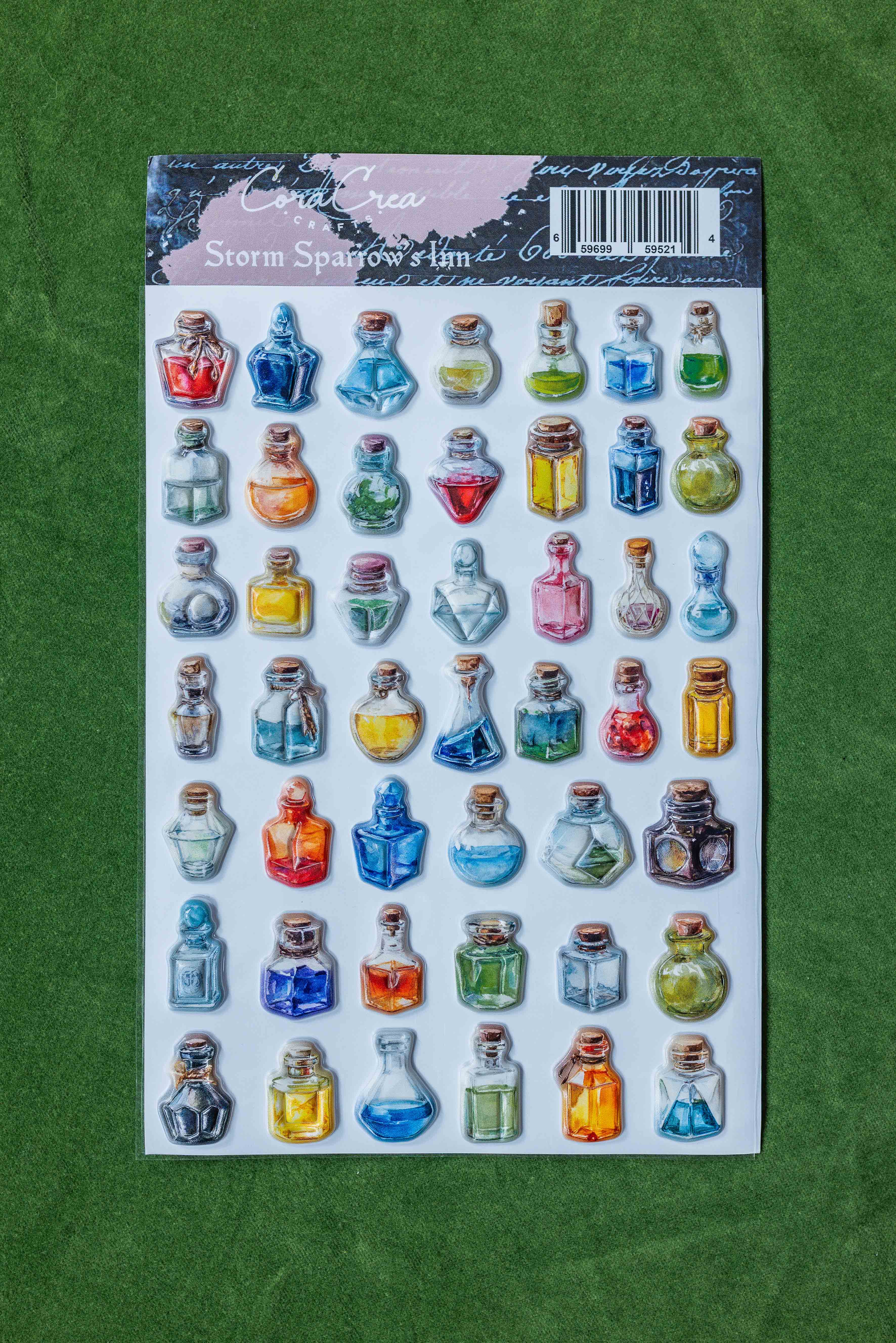 Mini Bottles Puff Stickers