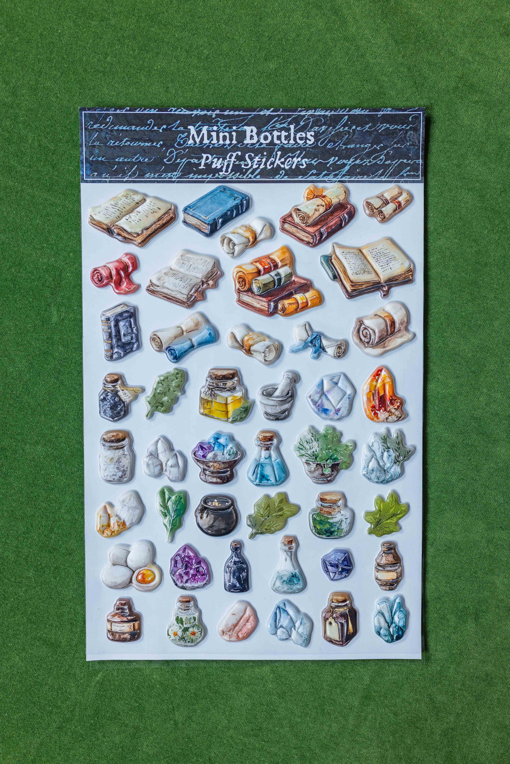Mini Bottles Puff Stickers